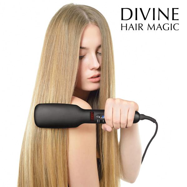 Perie Electrica pentru Indreptarea Parului Iondict Divine Hair Magic