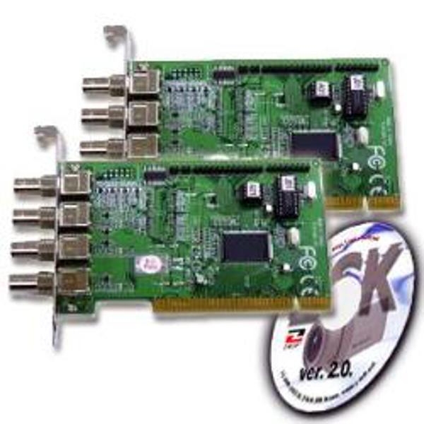 ZSK Small Business 8x - 2 placi captura video PCI MV4, 8 intrari video composite, 60 fps total,