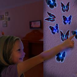 Fluture LED cu Ventuza